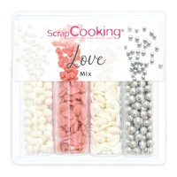Kit di sprinkles assortiti Love da 56 gr - Scrapcooking