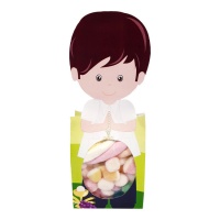 Borsa figura bambino comunione con marshmallow e gommose assortite da 48 g
