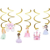 Ciondoli decorativi Principesse - 6 pezzi
