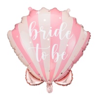 Palloncino a conchiglia Bride to be 52 x 50 cm - PartyDeco