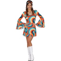 Costume da hippie degli anni '70 per donna