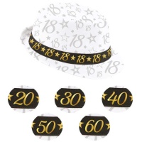 Cappello da compleanno in stile gangster - 57 cm