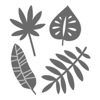 Fustelle per foglie tropicali - Artemio - 4 pz.