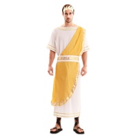 Costume imperatore romano dorato da uomo