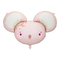 Palloncino rosa Mouse 96 x 64 cm - PartyDeco