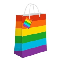 Sacchetto regalo arcobaleno 32 x 26 x 10 cm - 1 pz.