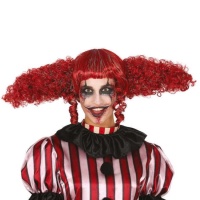 Parrucca rossa da clown malvagio