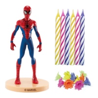 Set per torte con figure e candeline di Spiderman - Dekora