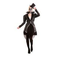 Costume elegante scheletro da donna