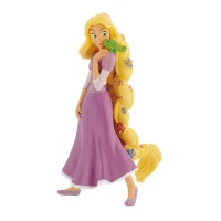 Statuina torta Rapunzel con fiori da 10,5 cm - 1 unità