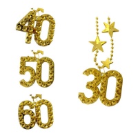 Collana d'oro con stelle e numeri