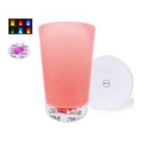Sottobicchieri con 6 LED per illuminare le bevande da 6 cm