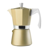 Caffettiera Moka 3 tazze Evva Golden induzione - Ibili