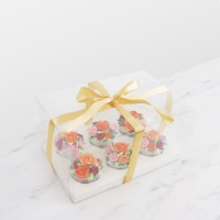 Scatola per cupcake trasparente con fiocco 18 x 27 x 14 cm - PME