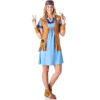 Costume da jeans hippie per donna