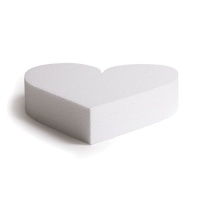 Base polistirolo cuore 25 x 5 cm - Decora