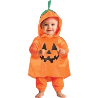 Poncho a zucca per neonati