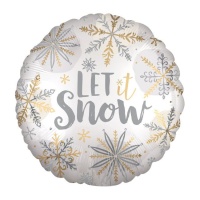 Palloncino rotondo Let it snow da 45 cm - Anagram