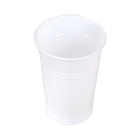 Bicchieri di plastica da 200 ml bianchi - 100 pz.