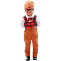 Costume da nonno a quadri per bebè