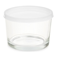 200 ml Tupperware di vetro rotondo