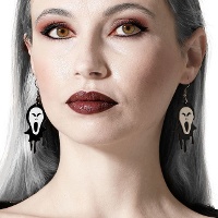 Orecchini a forma di fantasma spettrale - 1 coppia