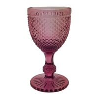 230 ml tazza rosa incisa - 1 pezzo