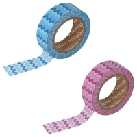 10 m di nastro washi zig zag - 1 pz.