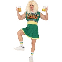 Costume da cheerleader della birra per uomo