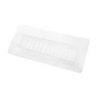 Stampo in plastica per torrone e cioccolato con onde piccole 14 x 3,3 x 2,5 cm - Pastkolor