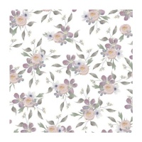 Foglio di acetato stampato con fiori di 30,5 x 30,5 cm - Artis decor - 1 unità