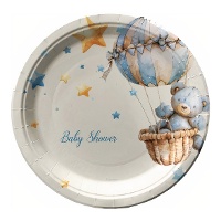 Piatti vintage per baby shower - Ø 18 cm - confezione da 8