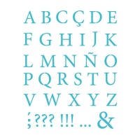 Stencil decorativo alfabeto classico da 20 x 28,5 cm - Artis decor - 1 unità