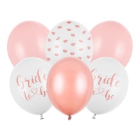 Palloncini in lattice sposa 30 cm - PartyDeco - 6 pz.