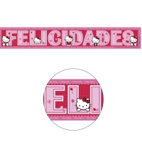 Festone Hello Kitty - Felicidades -  90 cm - 2 unità
