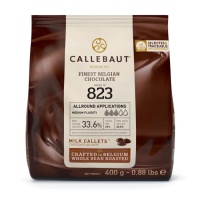 Gocce da sciogliere di cioccolato fondente al latte da 400 gr - Callebaut