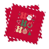 Tovaglioli di Babbo Natale Hohoho 16,5 x 16,5 cm - 20 pezzi