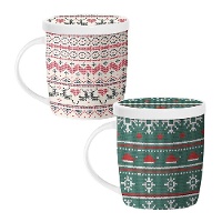 Tazza da 350 ml di Natale innevato con filtro per tè - 1 unità