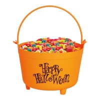 Calderone Happy Halloween arancione da 30 cm