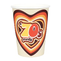 Bicchieri retro anni '70 da 270 ml - 10 pezzi