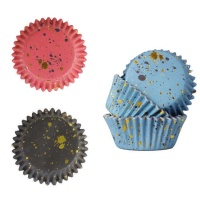 Capsula per cupcake con zuccherini dorati - PME - 30 pz.