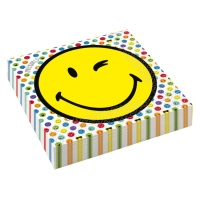 Tovaglioli Smiley 16,5 x 16,5 cm - 16 unità