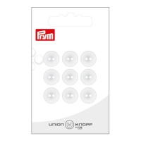 Bottoni bianchi da 1,2 cm con due fori - Prym - 9 pezzi