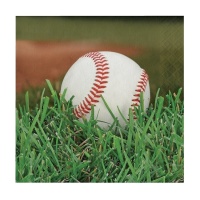 Tovaglioli da baseball 16,5 x 16,5 cm - 16 pezzi.