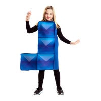 Costume da Tetris blu scuro per bambini