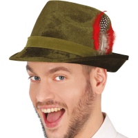 Cappello tirolese classico con piuma