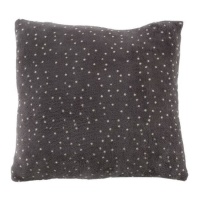 Cuscino a pois grigio da 43 cm