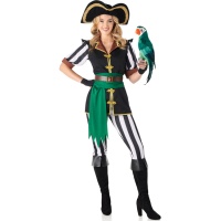 Costume da pirata pappagallo per donna