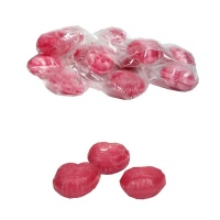 Caramelle a cuore rosa con zucchero frizzy - 250 unità