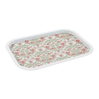 Vassoio di 40 x 28,5 cm con fiori
